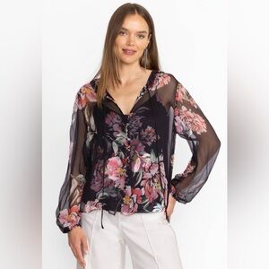 JOHNNY WAS JAYCEE PEASANT BLOUSE SIZE XL NWT